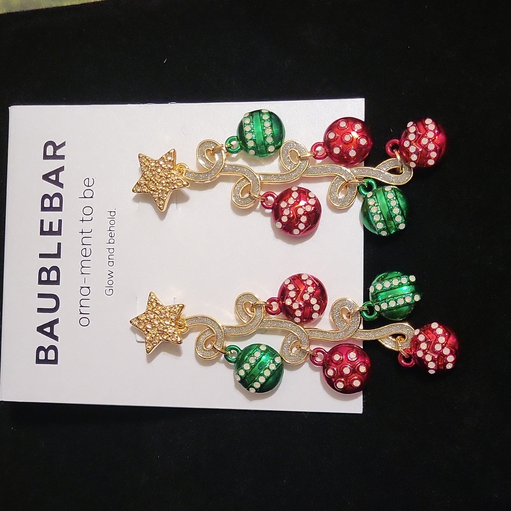 Baublebar ornament dangle earrings - Picture 1 of 2